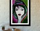 145699041387280032 girl painting italian wooden frame artist